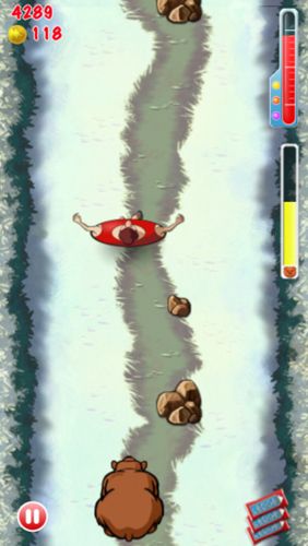 Gameplay screenshots of the Fat man rolling for iPad, iPhone or iPod.