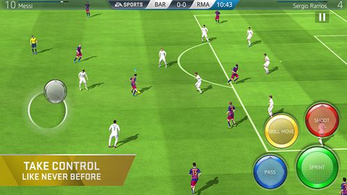 Gameplay screenshots of the FIFA 16: Ultimate team for iPad, iPhone or iPod.