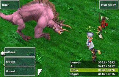 Gameplay screenshots of the Final Fantasy III for iPad, iPhone or iPod.
