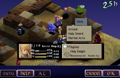 Gameplay screenshots of the Final fantasy tactics: THE WAR OF THE LIONS for iPad, iPhone or iPod.