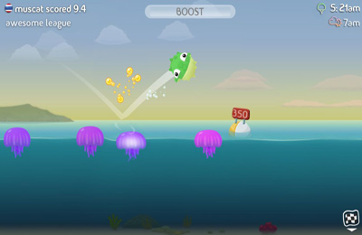 Gameplay screenshots of the Fish Out Of Water! for iPad, iPhone or iPod.