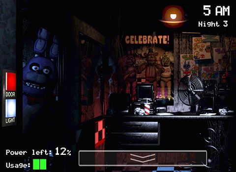 Gameplay screenshots of the Five nights at Freddy's for iPad, iPhone or iPod.