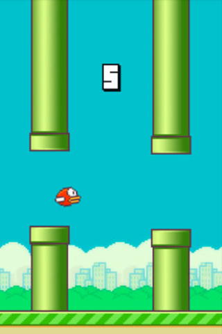 Gameplay screenshots of the Flappy bird for iPad, iPhone or iPod.