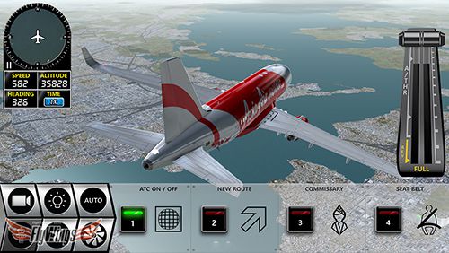 Gameplay screenshots of the Flight simulator 2016 for iPad, iPhone or iPod.