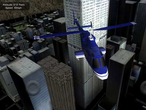 Gameplay screenshots of the Flight unlimited: Helicopter for iPad, iPhone or iPod.