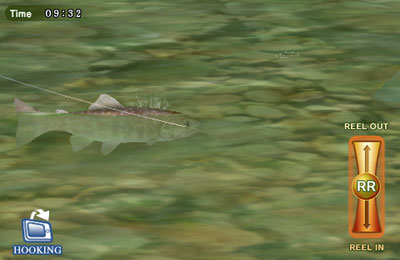 Gameplay screenshots of the Fly Fishing 3D for iPad, iPhone or iPod.