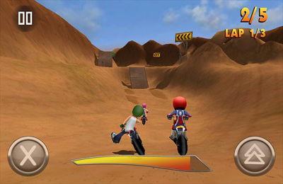 Gameplay screenshots of the FMX Riders for iPad, iPhone or iPod.