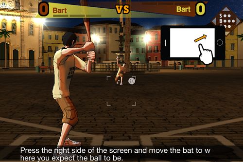 Gameplay screenshots of the Freestyle baseball for iPad, iPhone or iPod.