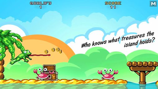 Gameplay screenshots of the Frogbert for iPad, iPhone or iPod.