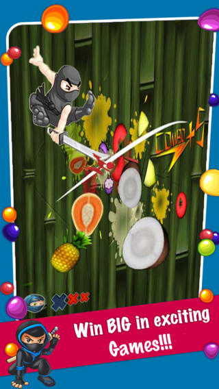 Gameplay screenshots of the Fruit clash ninja for iPad, iPhone or iPod.
