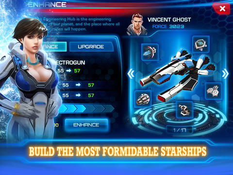 Gameplay screenshots of the Galaxy Legend for iPad, iPhone or iPod.