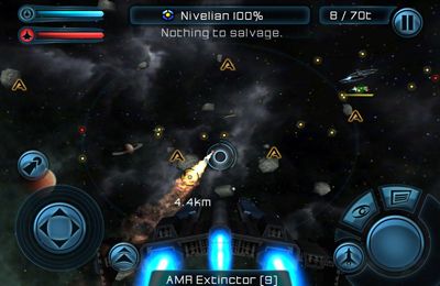 Gameplay screenshots of the Galaxy on Fire 2 for iPad, iPhone or iPod.