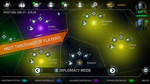 Gameplay screenshots of the Galaxy on Fire – Alliances for iPad, iPhone or iPod.