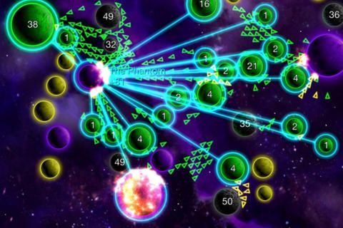 Gameplay screenshots of the Galcon legends for iPad, iPhone or iPod.