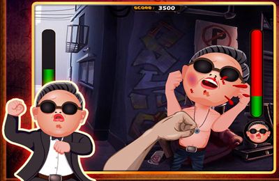 Gameplay screenshots of the Gangnam Street Fight for iPad, iPhone or iPod.