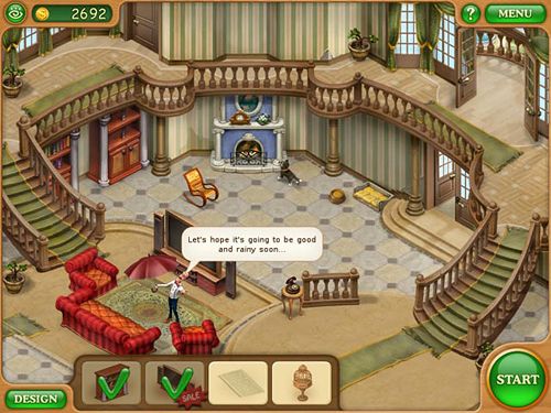 Gameplay screenshots of the Gardenscapes: Mansion makeover for iPad, iPhone or iPod.