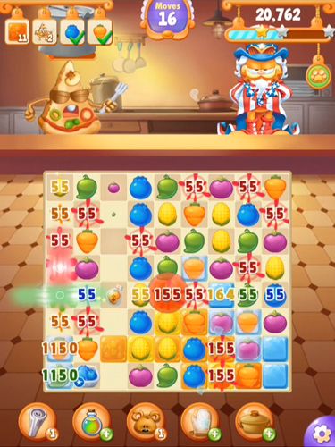 Gameplay screenshots of the Garfield chef: Game of food for iPad, iPhone or iPod.