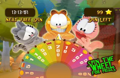 Gameplay screenshots of the Garfield's Wild Ride for iPad, iPhone or iPod.