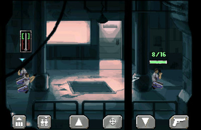 Gameplay screenshots of the Gemini Rue for iPad, iPhone or iPod.