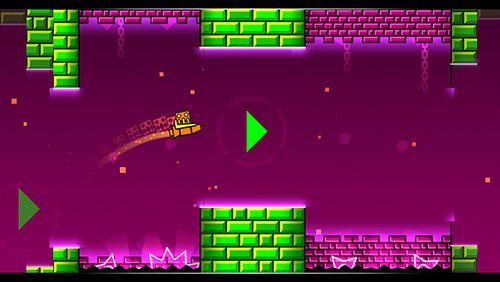 Gameplay screenshots of the Geometry dash: Meltdown for iPad, iPhone or iPod.