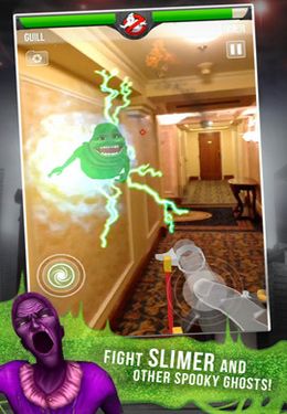 Gameplay screenshots of the Ghostbusters Paranormal Blast for iPad, iPhone or iPod.