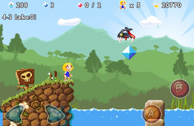 Gameplay screenshots of the Giana Sisters for iPad, iPhone or iPod.