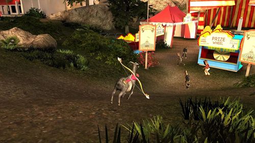 Gameplay screenshots of the Goat simulator: GoatZ for iPad, iPhone or iPod.