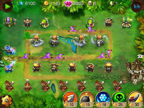 Gameplay screenshots of the Goblin defenders: Steel and wood for iPad, iPhone or iPod.