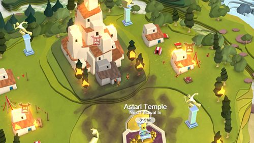 Gameplay screenshots of the Godus for iPad, iPhone or iPod.