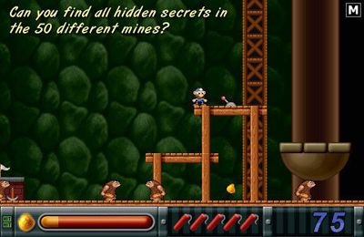Gameplay screenshots of the Gold Miner Joe for iPad, iPhone or iPod.