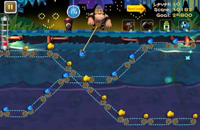 Gameplay screenshots of the Gold Miner – OL Joy for iPad, iPhone or iPod.