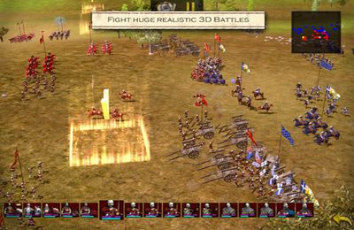 Gameplay screenshots of the Great Battles Medieval for iPad, iPhone or iPod.