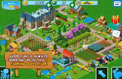 Gameplay screenshots of the Green Farm 2 for iPad, iPhone or iPod.