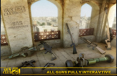 Gameplay screenshots of the Gun Club 2 for iPad, iPhone or iPod.