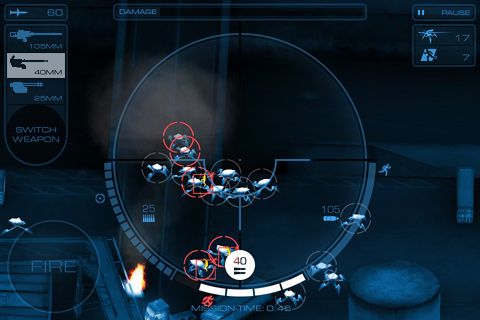 Gameplay screenshots of the Gunship X for iPad, iPhone or iPod.