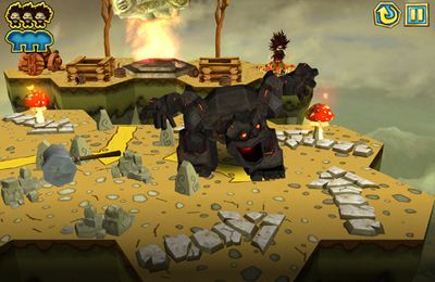 Gameplay screenshots of the Hairy Tales for iPad, iPhone or iPod.