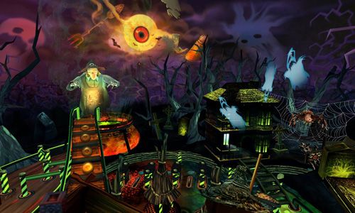 Gameplay screenshots of the Halloween Pinball for iPad, iPhone or iPod.
