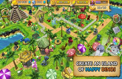 Gameplay screenshots of the Happy Dinos for iPad, iPhone or iPod.