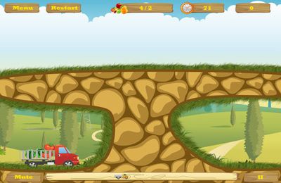 Gameplay screenshots of the Happy Truck for iPad, iPhone or iPod.