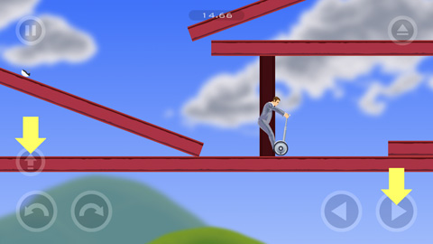 Gameplay screenshots of the Happy wheels for iPad, iPhone or iPod.