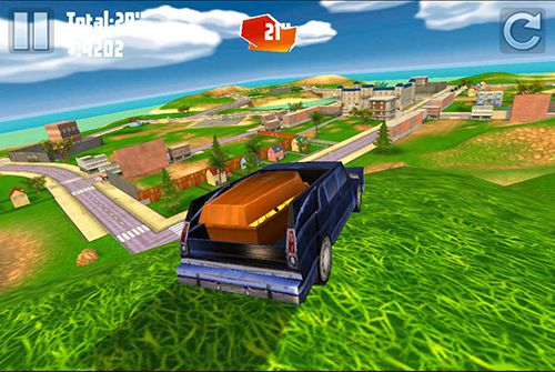 Gameplay screenshots of the Hearse driver for iPad, iPhone or iPod.