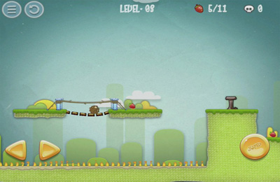 Gameplay screenshots of the Hedgehog Adventure HD for iPad, iPhone or iPod.