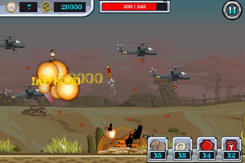 Gameplay screenshots of the HeliInvasion 2 for iPad, iPhone or iPod.