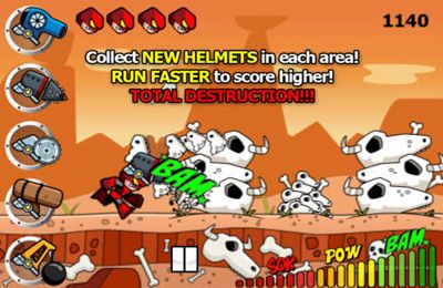 Gameplay screenshots of the Helmet Hero: Head Trauma for iPad, iPhone or iPod.