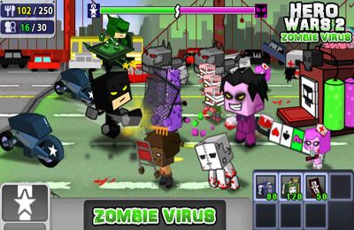 Gameplay screenshots of the Hero Wars 2: Zombie Virus for iPad, iPhone or iPod.
