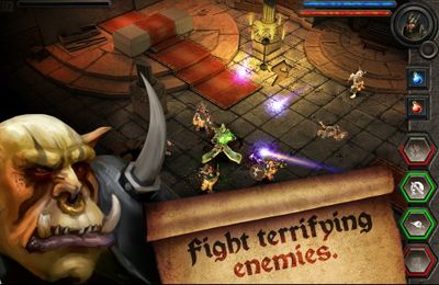 Gameplay screenshots of the Heroes Call for iPad, iPhone or iPod.