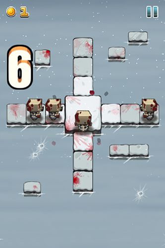 Gameplay screenshots of the Heros vs. zombies for iPad, iPhone or iPod.