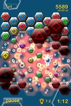 Gameplay screenshots of the Hexius for iPad, iPhone or iPod.