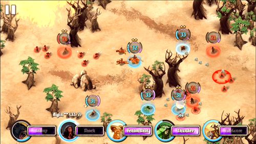 Gameplay screenshots of the Hidden heroes for iPad, iPhone or iPod.
