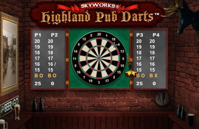 Gameplay screenshots of the Highland pub darts for iPad, iPhone or iPod.
